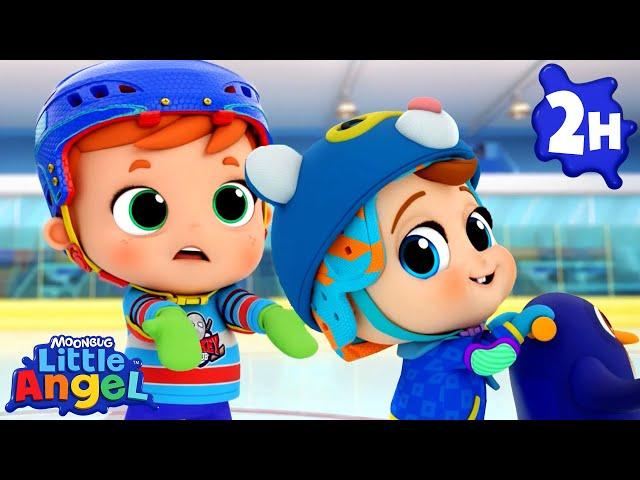 Ice Skating Song with Baby John | Little Angel Kids Songs & Nursery Rhymes