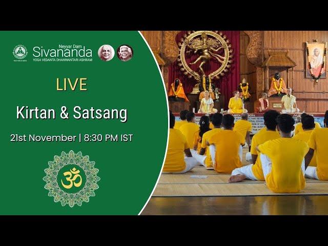 Live Kirtan & Satsang: Spiritual Harmony from Sivananda Ashram, Kerala