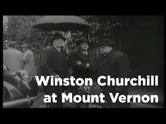 Winston Churchill at Mount Vernon