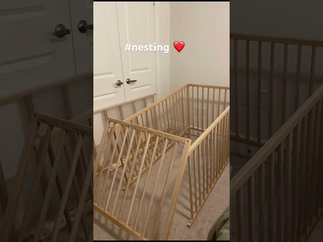 Ikea Crib unboxing #nesting #ikea #crib #baby #nesting #nursery #firsttimeparents #satisfying