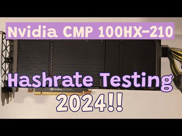 Mining With Nvidia CMP 100HX-210 GPU #crypto #mining #nvidia