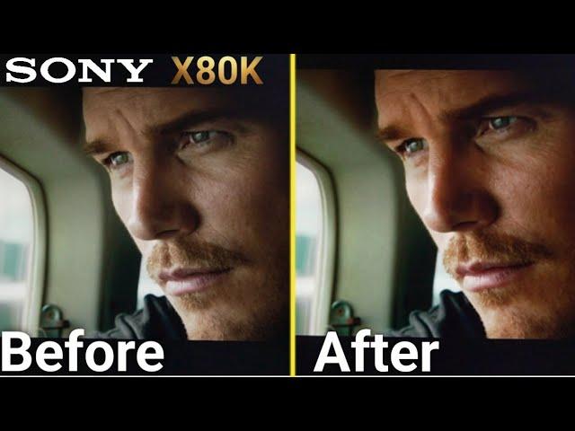 Sony X80K Before and After Proper Settings