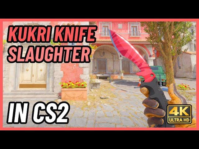  CS2 Kukri Knife Slaughter | CS2 Knife In-Game Showcase [4K]