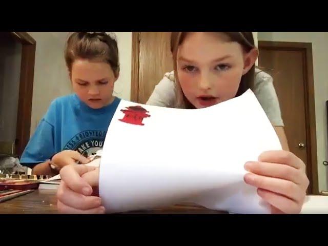 Sticker Art with Evie!!!!