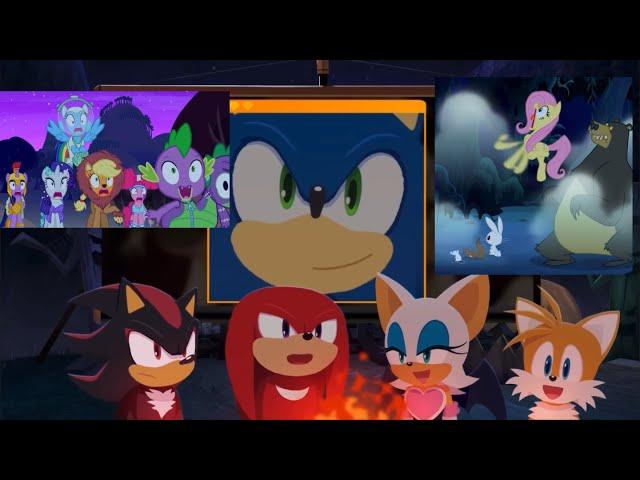 Sonic scaring everyone (Happy Halloween )