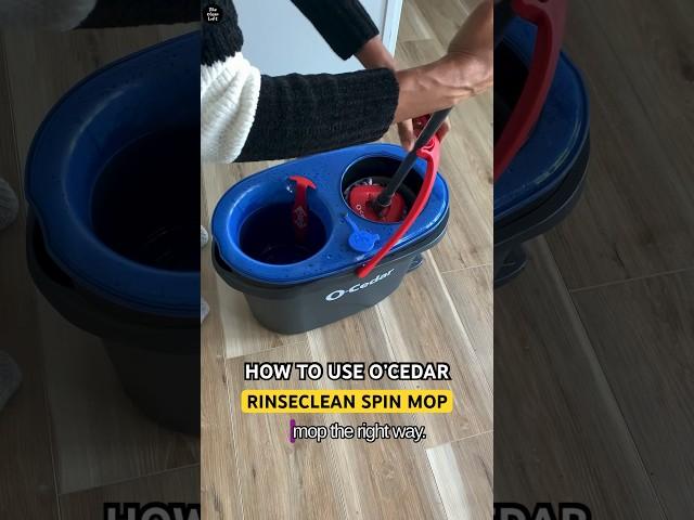 How To Use The O’Cedar EasyWring RinseClean Spin Mop The Right Way #cleaningproduct #trending