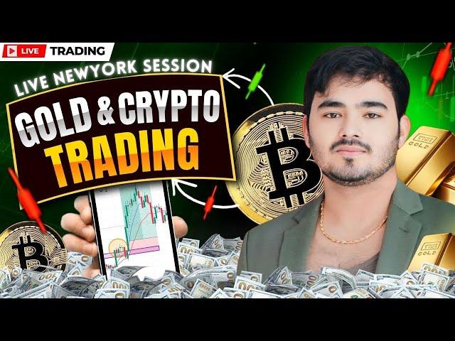 New York Session , Crypto & Gold Live Trading || 14th Jan || The Trade Room -  Mayank Raj