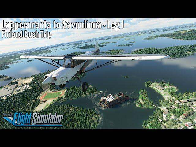 Lappeenranta to Savonlinna - Leg 1 - Finland Bush Trip - X Cub - Microsoft Flight Simulator