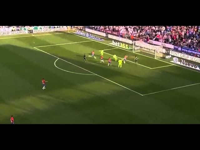 Luis Suarez passes Messi in open goal