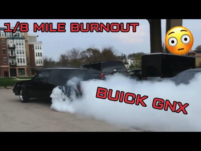 INSANE 1/8 MILE BURNOUT IN BUICK GNX WITH KOOLIEBKOOLIN!!!