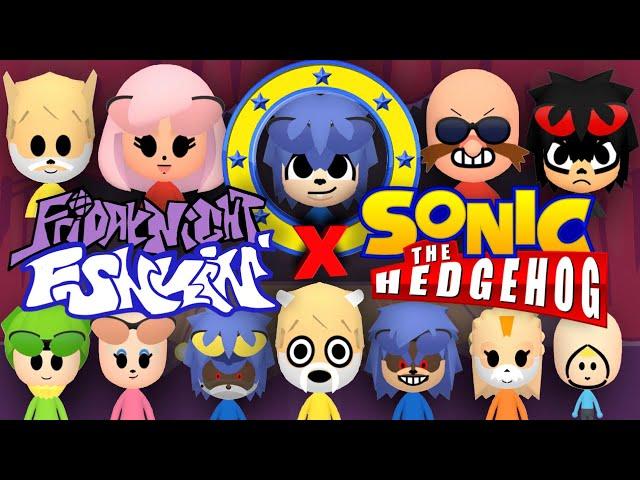 Every SONIC X FRIDAY NIGHT FUNKIN' Mii MOD EVER!