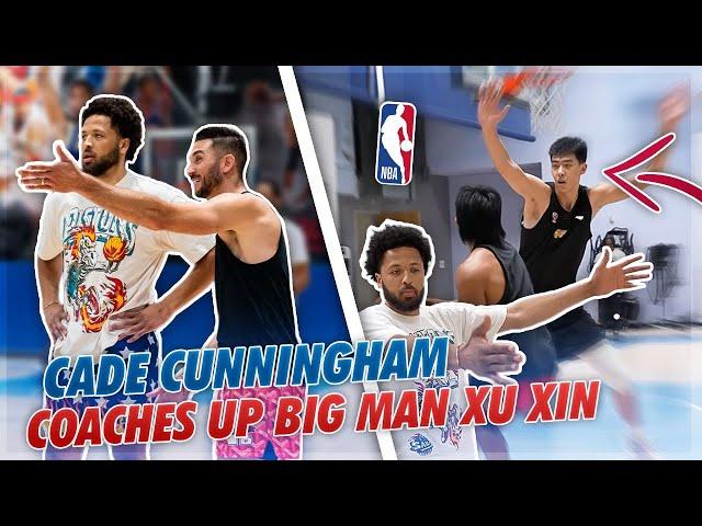 Cade Cunningham Coaches Up 7' 5" Chinese Big Man in 3v3!