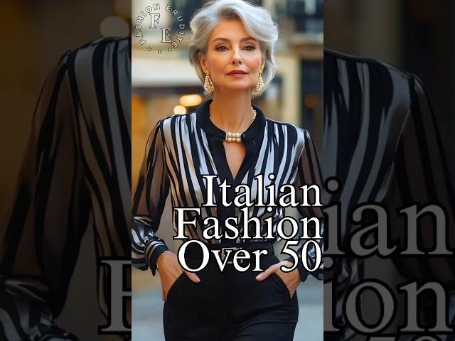 Elegant Italian Ladies with Great Style Over 60 | Mature Fashion