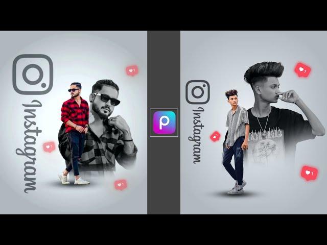 New instgram creative dual photo editing | PicsArt photo editing | photo editing