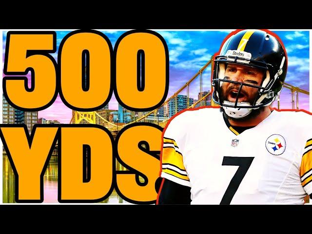 All THREE Ben Roethlisberger 500 Yard Games (Regular Season)