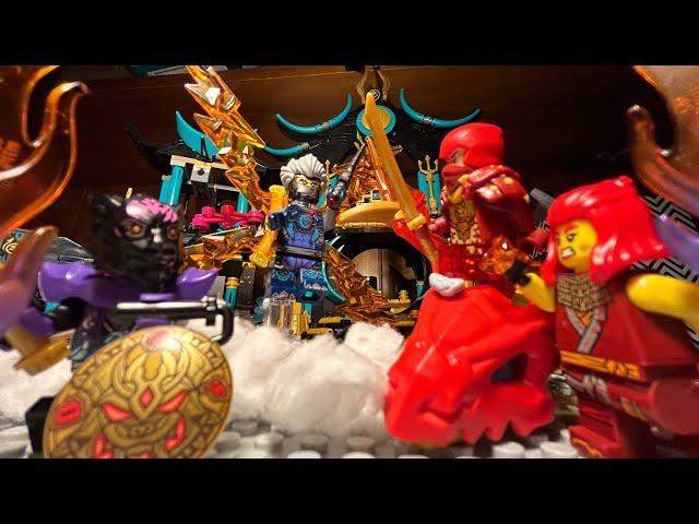 LEGO Ninjago Dragons Rising Season 2 Cinder’s Shatterspin battle   