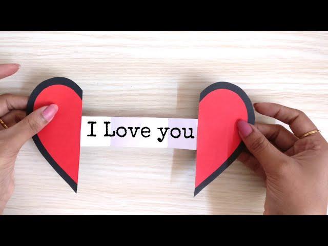 Paper Heart With Message | DIY Paper Heart | Greeting Card | Love Message card