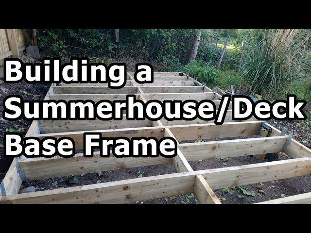 Building a Summerhouse/Deck Base Frame with Tanalised Treated Timber,