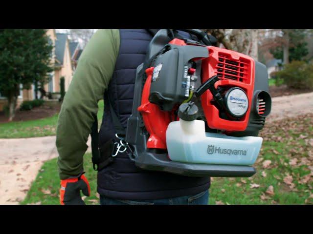 Power Through Your Yard Cleanup With the 150BT Backpack Blower | Husqvarna