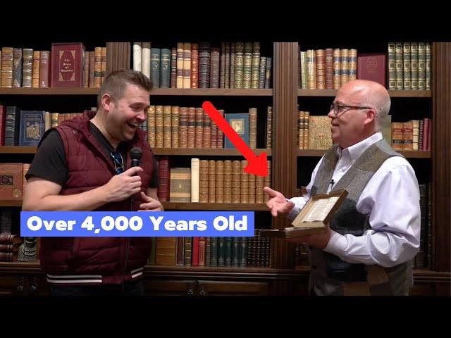 Book Expert shares entire HISTORY OF THE BIBLE using authentic artifacts | Moon's Rare Books