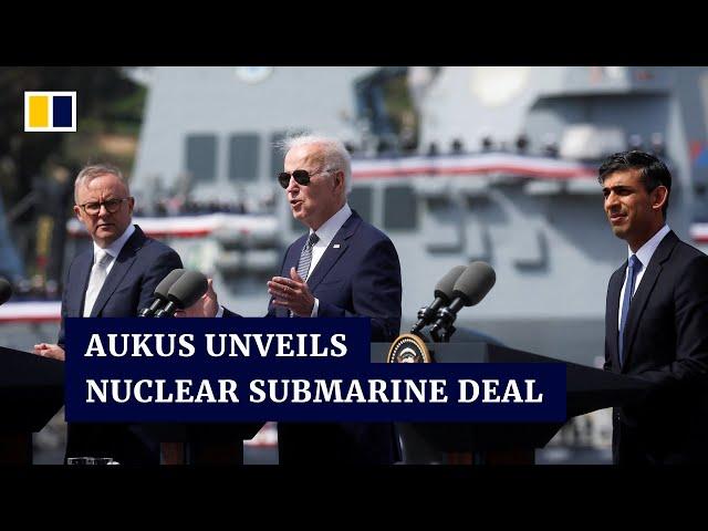 China warns Aukus against going down ‘dangerous road’ over nuclear-powered submarine pact