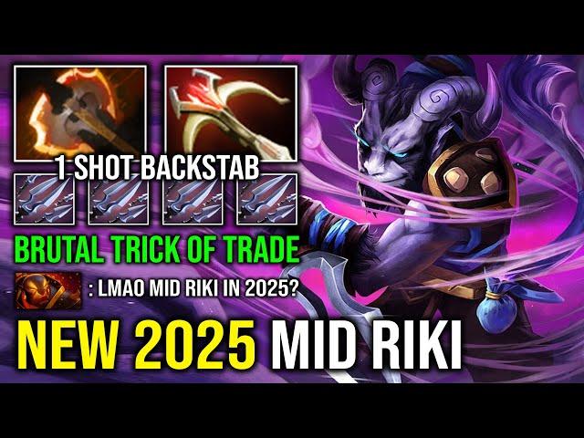 NEW 2025 OP MID RIKI 1v5 AoE Trick of Trade Battle Fury Instant 1 Shot Backstab Max Crit Dota 2