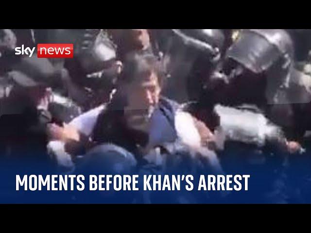 Chaos before arrest of former Pakistan PM Imran Khan