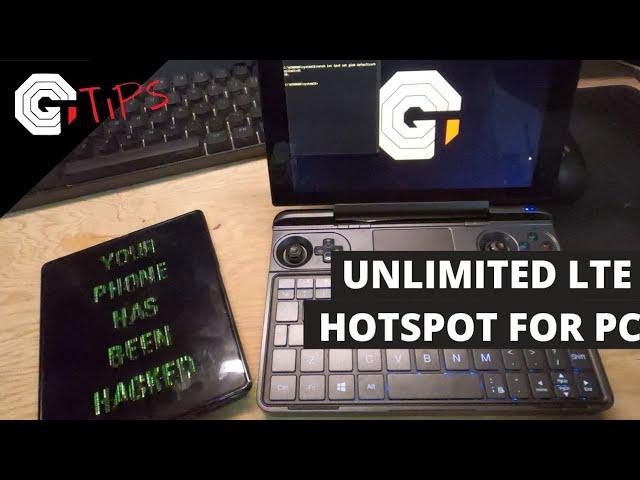 Unlimited LTE Hotspot on PC via Phone or USB modem! -GlytchTips