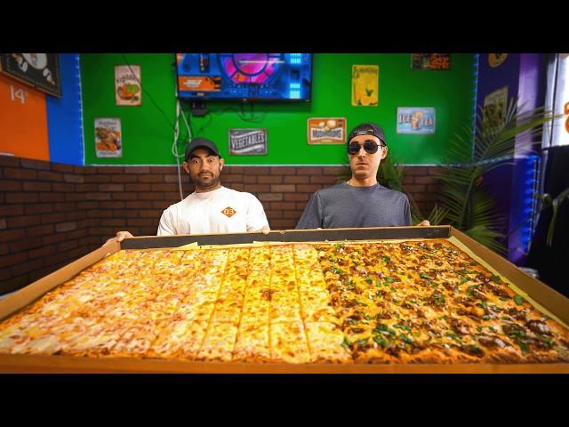 Attempting To Eat The Biggest Pizza In Las Vegas With A Stranger