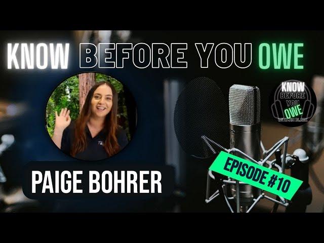 Know Before You Owe with Jim Black : Meet Paige Bohrer ( Pillar To Post )