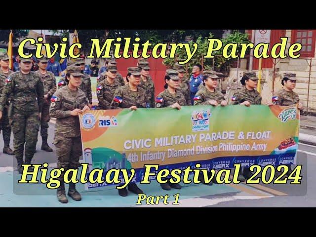 Civic Military Parade/Assembly Area/Higalaay Festival 2024/Cagayan de Oro City/Philippines