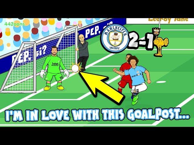 MAN CITY 2-1 LIVERPOOL! I'M IN LOVE WITH THESE GOALPOSTS! (Goals Highlights Sane Aguero Goal Line)