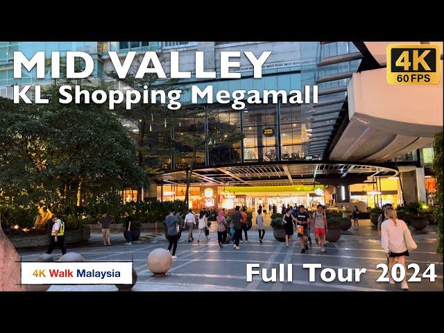 [4K 60fps HDR] MID VALLEY | Kuala Lumpur Shopping Megamall - Full Tour 2024 | Malaysia Walking Tour