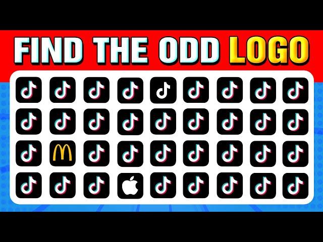 Find the ODD Logo Out and Guess the Hidden LOGO by ILLUSION | Logo Quiz Challenge