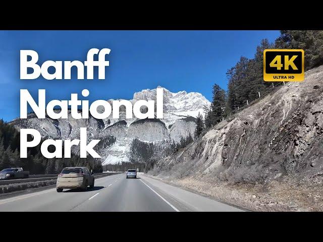 Winter Drive in Banff National Park | Snowy Road & Stunning Winter Views in 4K