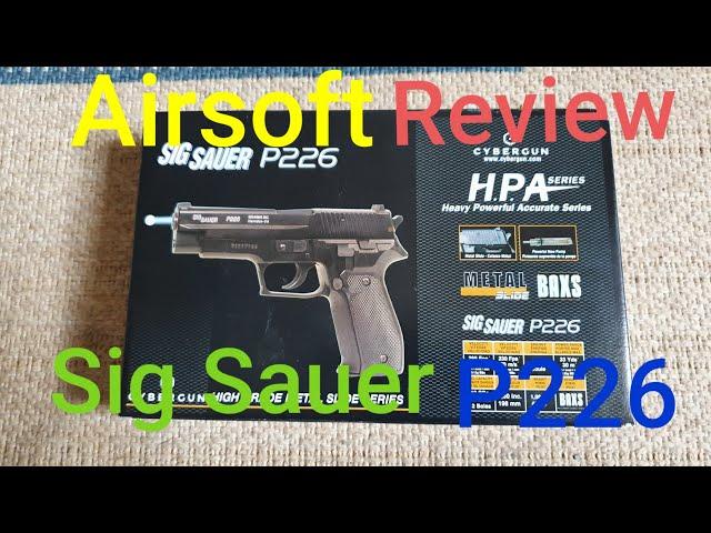 Airsoft Review: Cybergun Sig Sauer P226 (Günstig) Federdruck 0,5 joule