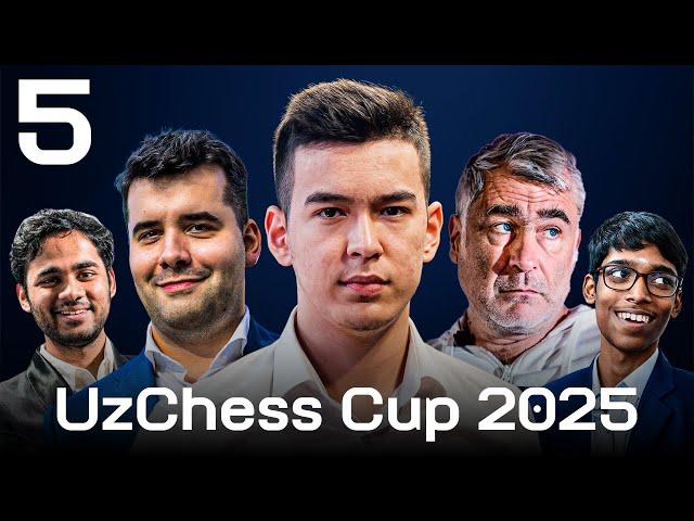  АБДУСАТТОРОВ, НЕПОМНЯЩИЙ и ИВАНЧУК на Супертурнире в Ташкенте | UzChess Cup 2025, Тур 5