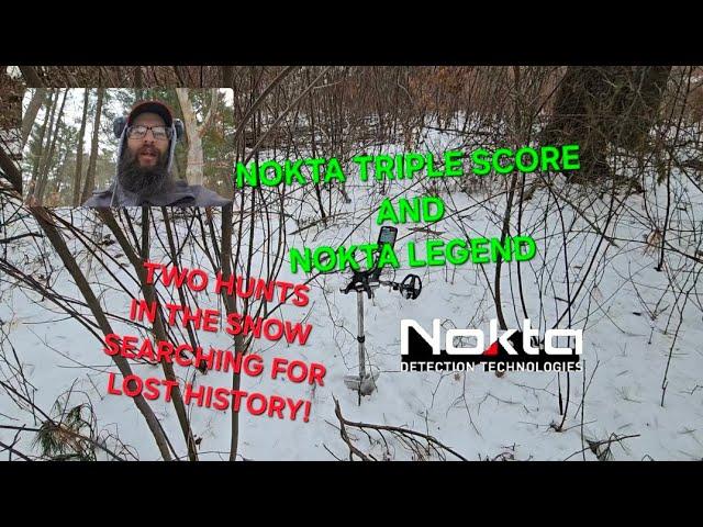 Metal Detecting in freezing temps with Nokta Triple Score and the Legend for lost history!