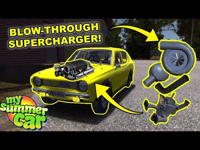 Blow-Through Supercharger for Satsuma! Tests! | My Summer Car #29