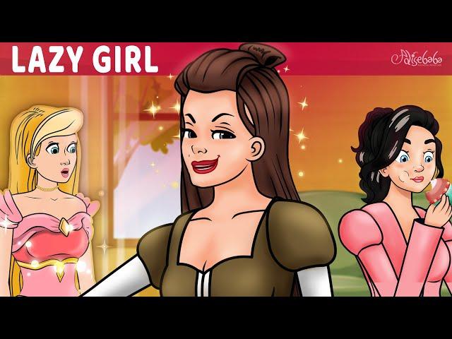 Lazy Girl Cartoon Series : 5 Episodes | Bedtime Stories for Kids in English | Fairy Tales