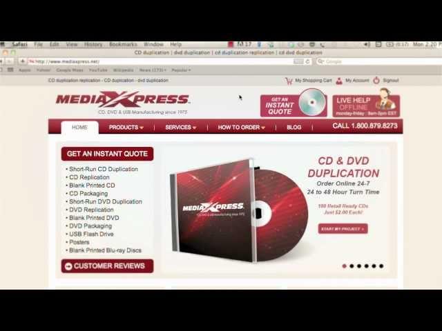 How to Order Custom DVDs and CDs Online