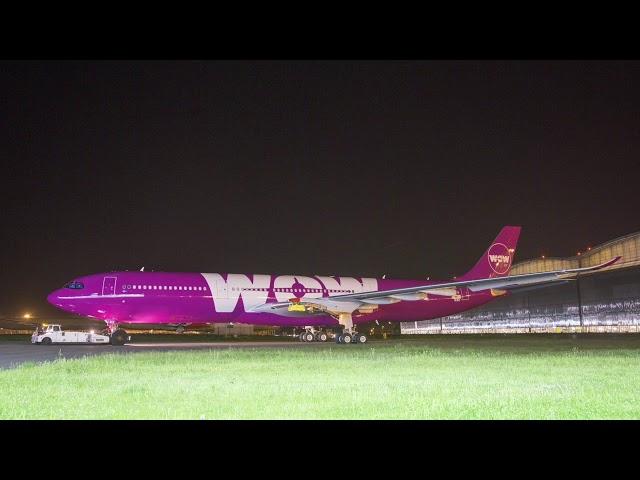 WOW AIR'S FIRST AIRBUS A330NEO ROLLS OUT