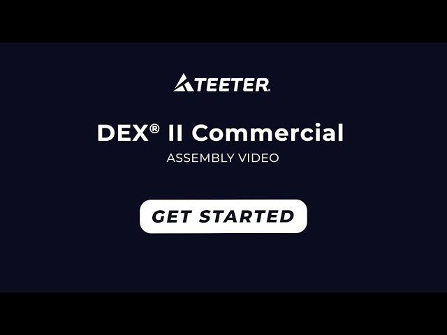 Teeter DEX II Commercial Assembly & Use Instructions