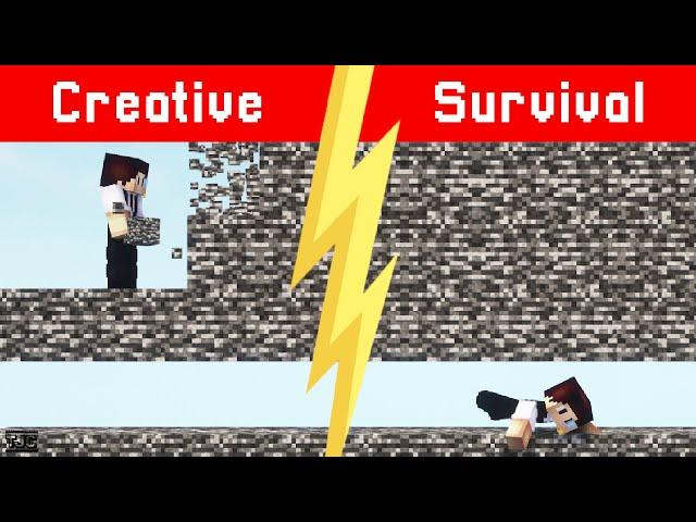 CREATIVE vs. SURVIVAL - Redstone Rätsel vs. Minecraft Rätsel