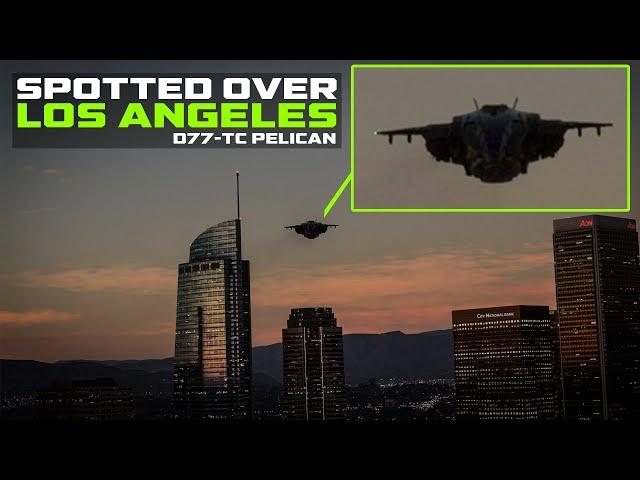 Spotted over downtown Los Angeles, CA #ufo #drone #pelican #d77tc #uap