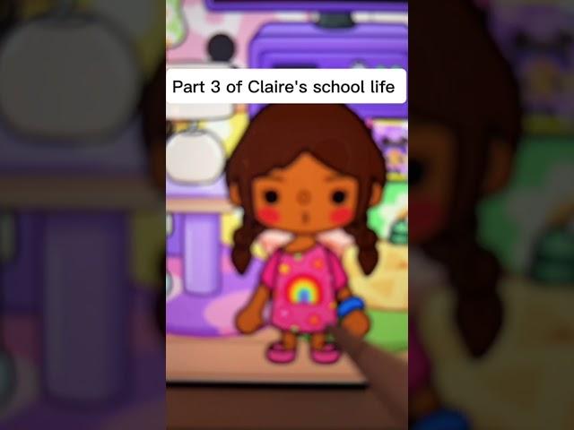 CLAIRE'S SCHOOL DAY️||*WITH VOICE*||Toca boca roleplay