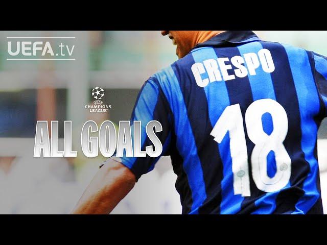 HERNÁN CRESPO: ALL #UCL GOALS!