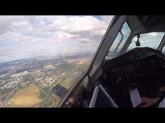 ATR 42-320F Landing Brno Turany Airport Czech Republic, FREIGHT DOG