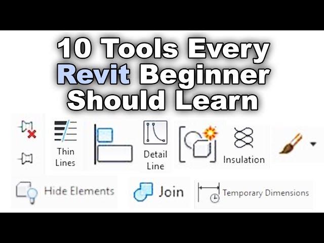 10 Tools Every Revit Beginner Should Learn - Revit Beginner Tutorial