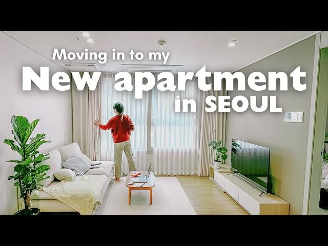 Moving into my New Apartment in Seoul, furniture shopping, apartment tour, settling in, home cooking